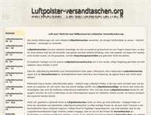 Tablet Screenshot of luftpolster-versandtaschen.org